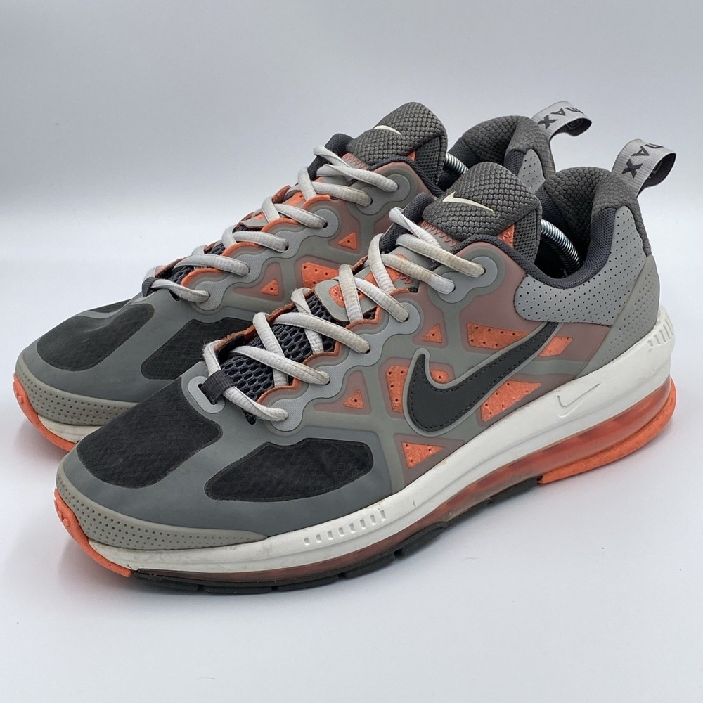 Nike Air Max Genome Light Smoke Grey Bright Mango Men's Size 10.5 CW1648-004